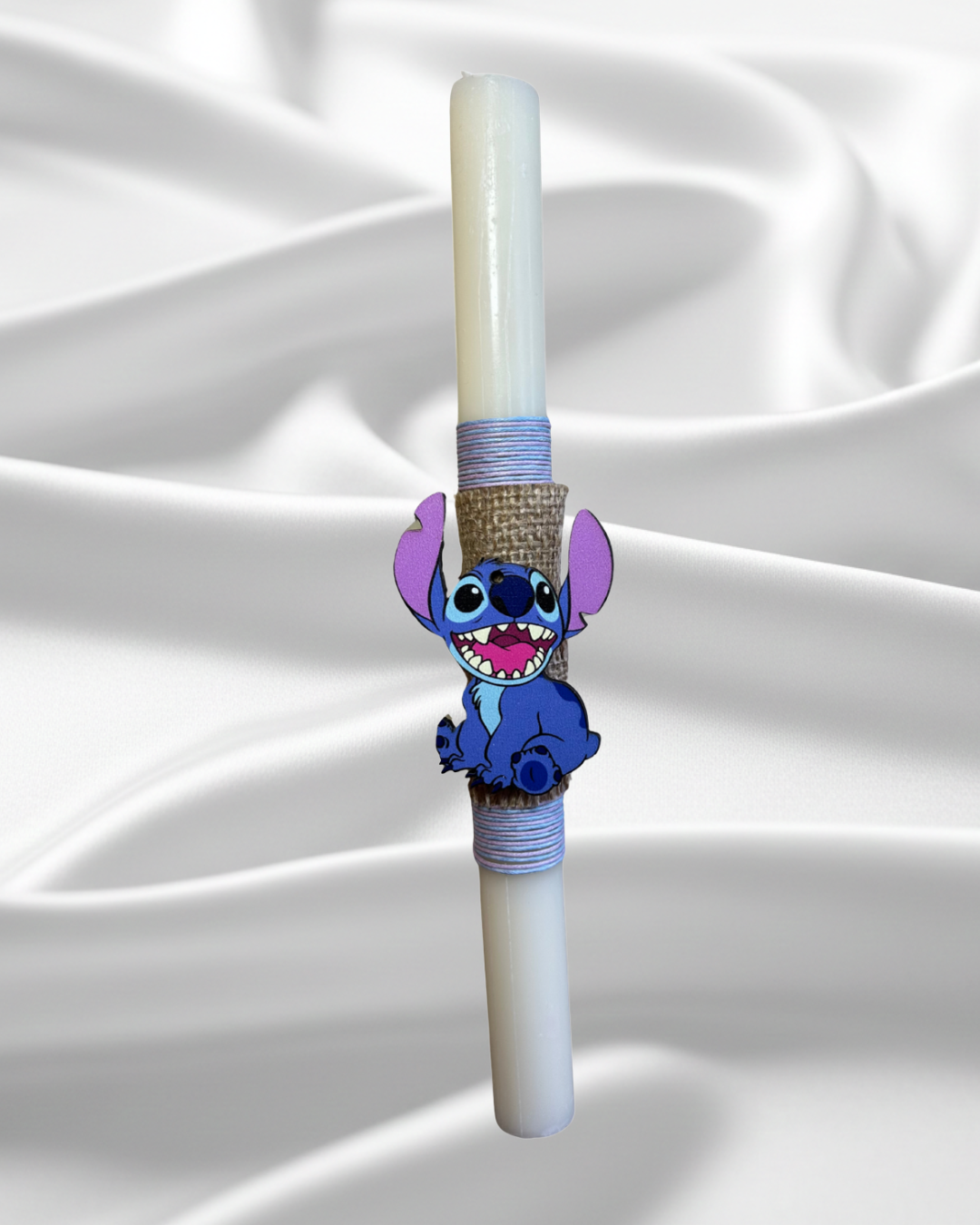 Χειροποίητη αρωματική λαμπάδα «Stitch»