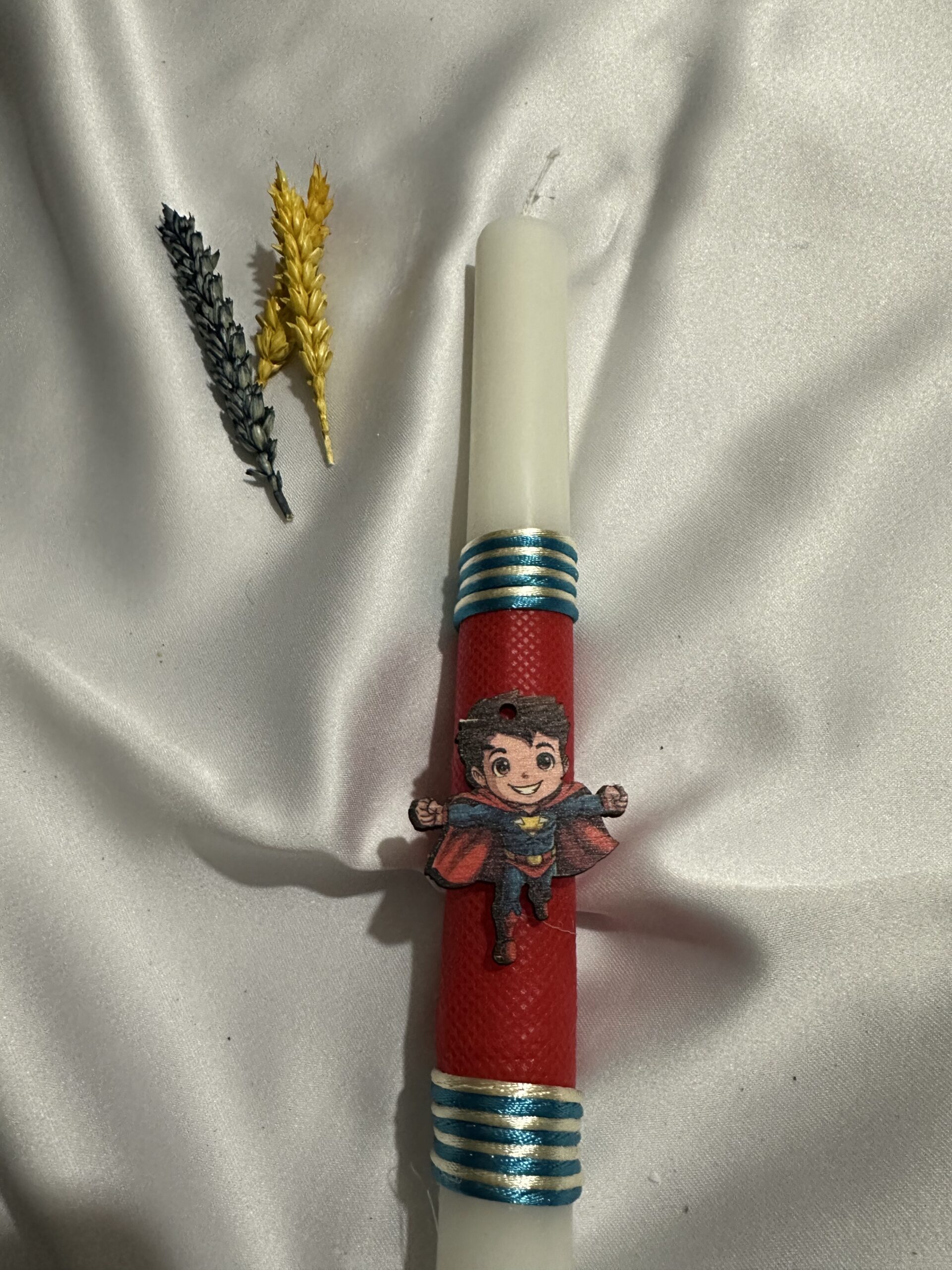 Χειροποίητη αρωματική λαμπάδα «Superman» - Image 2