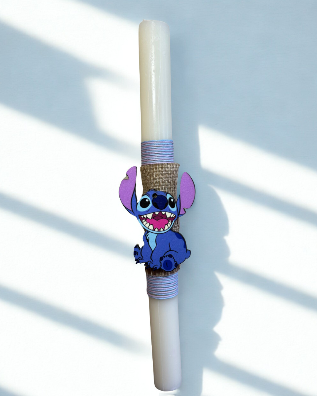 Χειροποίητη αρωματική λαμπάδα «Stitch» - Image 2