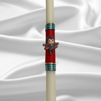 Χειροποίητη αρωματική λαμπάδα «Superman»